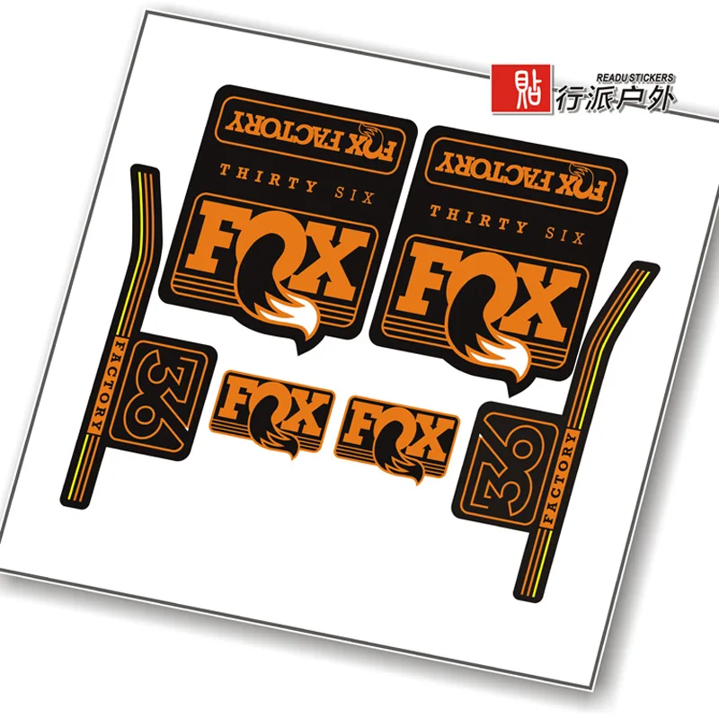 2016 fox float factory 36 front наклейки на вилке для горного велосипеда|fork stickers|frame protectorfork decals