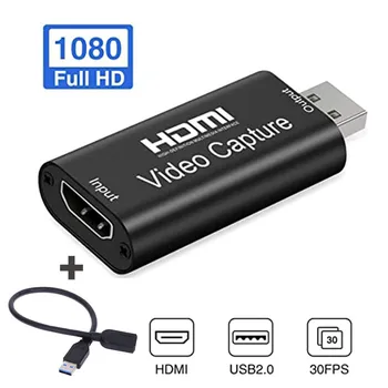 

40# Top Selling In Hdmi To Usb Video Capture Card 1080p Hd Recorder Game/video Live Streaming Support Wholesale And Dropshipping
