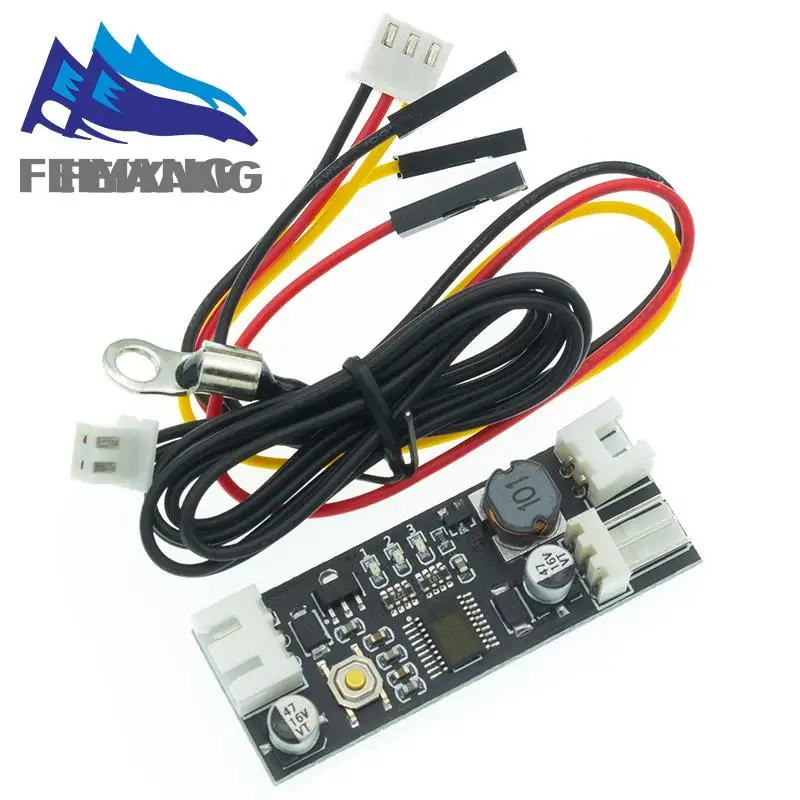 Einzelne 12 V 0,8 A DC PWM 2-3 Draht Lüfter Temperaturregelung Geschwindigkeitsregler Chassis Computer Rauschunterdrückung Modul NTC B 50 K 3950 – Detail 3