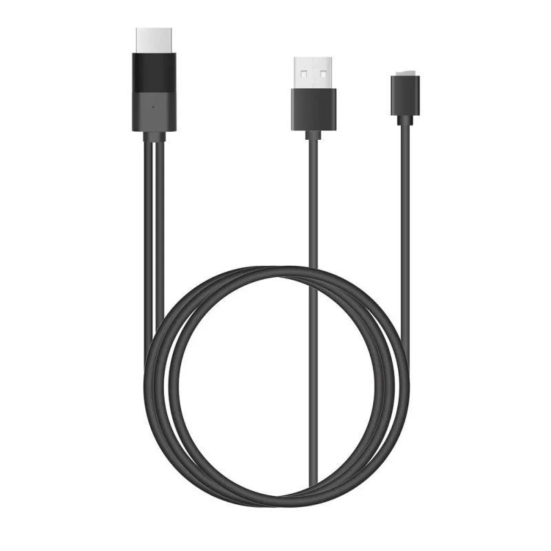 black HDMI кабель для Lightning-HD tv AV адаптер USB кабель 1080P для iPad Mini 2 3 4 iPhone X 8 7 IOS Iphone HDMI кабель - Цвет: black