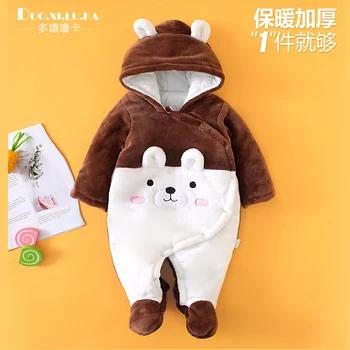 

Autumn Winter Newborn Baby Clothes Unisex Christmas Clothes Boys Rompers Kids Costume For Girl Infant Jumpsuit angel wings