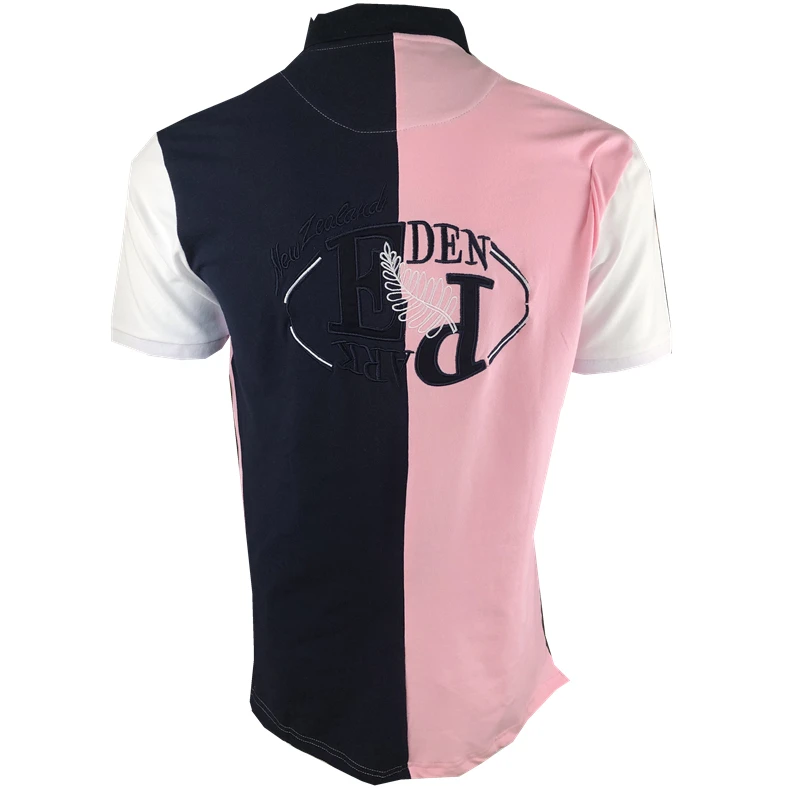 Hombre eden park Топ для мужчин короткий рукав Повседневная регби рубашка camisa вышитые eden park поло мужская