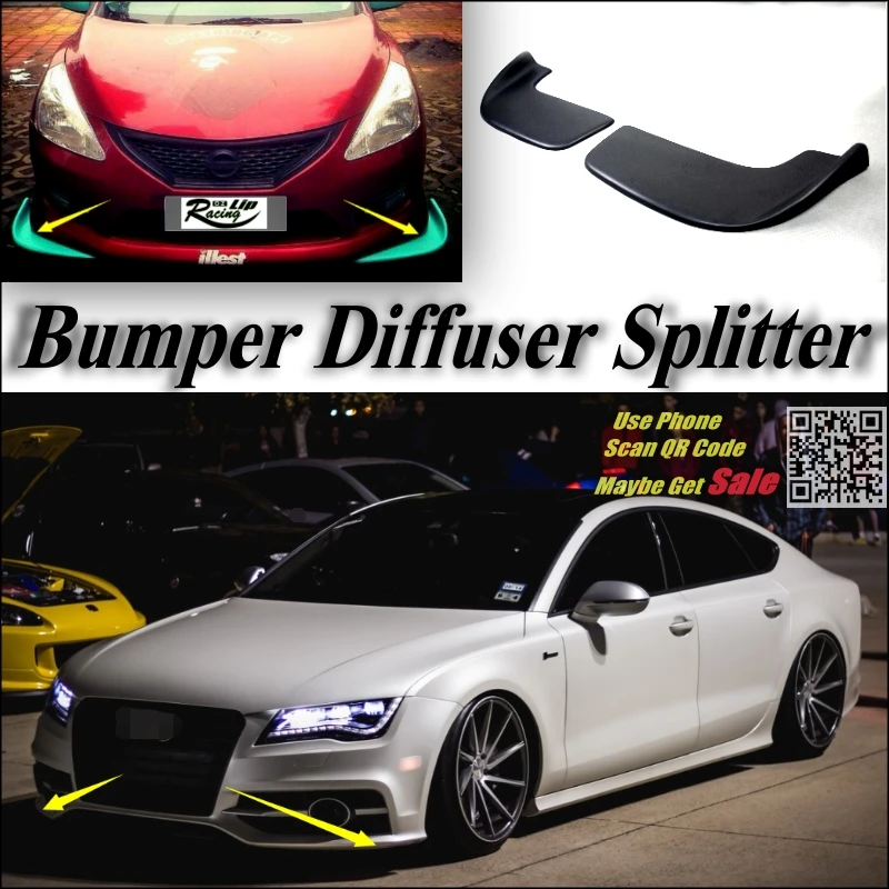 Автомобильный Разветвитель диффузор бампер утюжок для Audi A7 RS7 Набор тюнинга