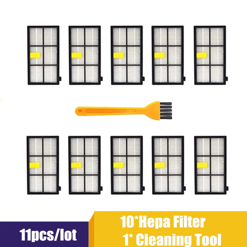 HEPA фильтры щетки запасные части комплект для iRobot Roomba 980 990 900 896 886 870 865 866 800 набор аксессуаров - Цвет: iRobot-800900ZUHE11