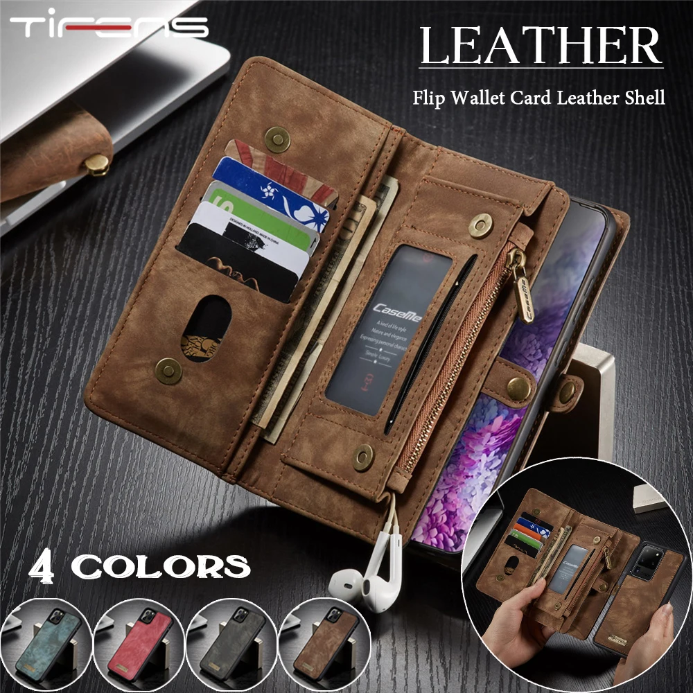 Leather A52 A72 A51 A71 A21S A50 A70 A40 A20 A30 Case For Samsung Galaxy S20 S10 E S9 S8 Note 20 10 9 8 Ultra Plus S7edge Cover