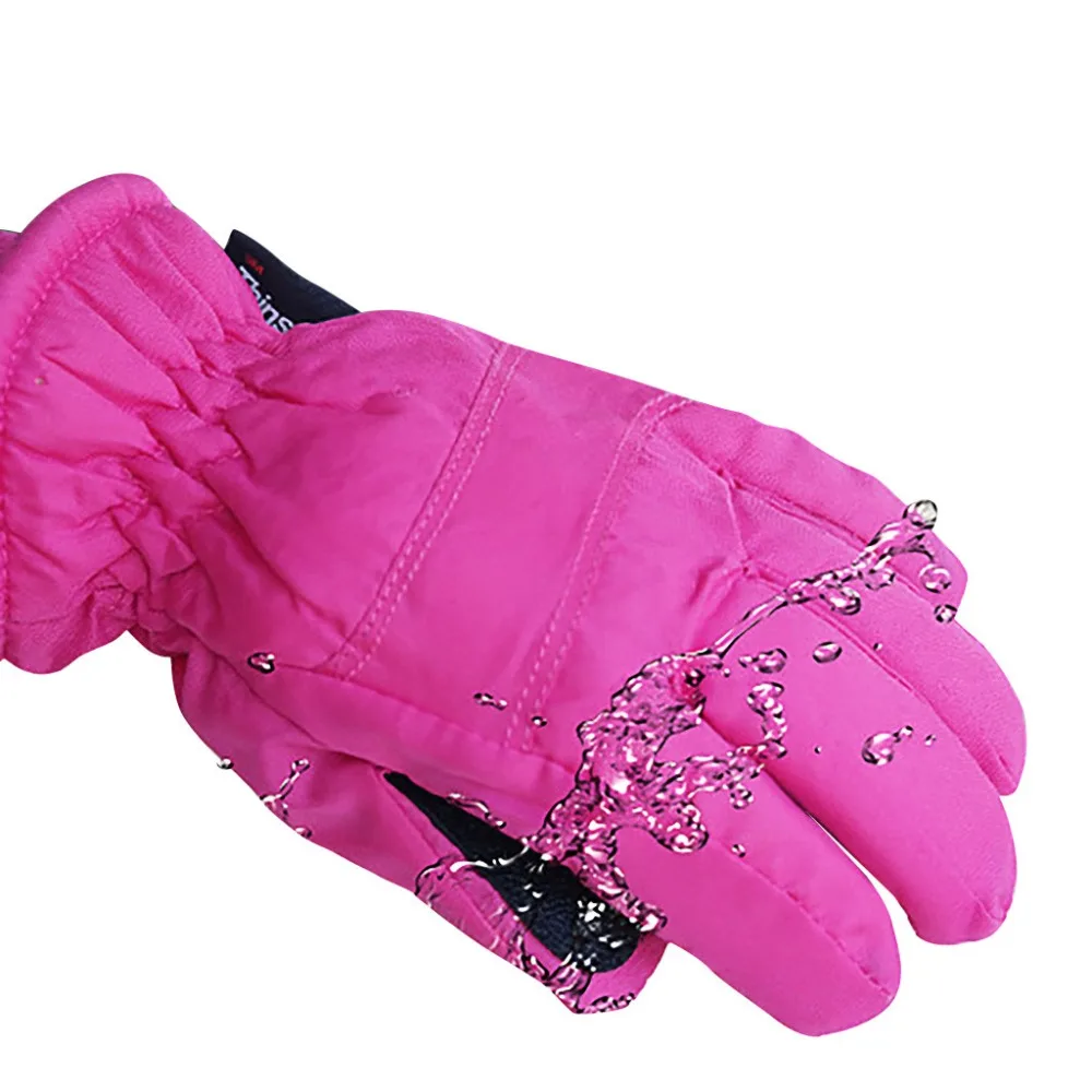 Ski snowboard gloves kid Autumn winter children's outdoor ski riding bike cold warm waterproof gloves guantes de nieve para mujer 30S23 (6)