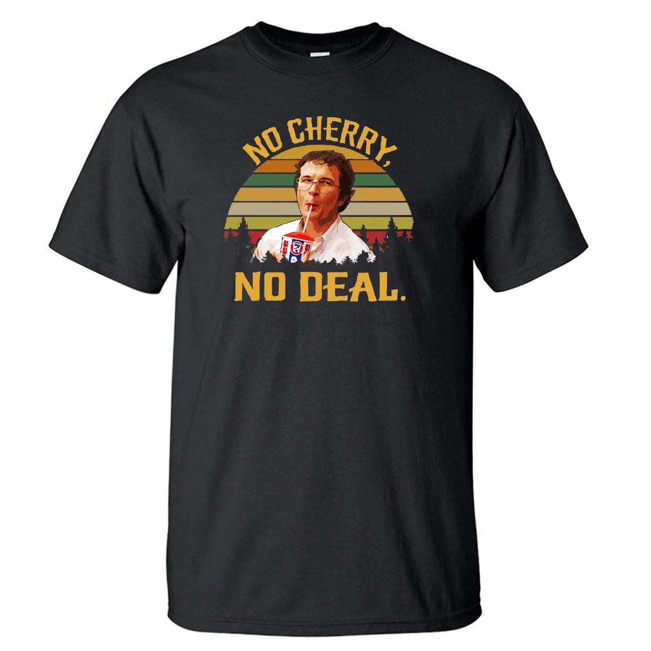 

No Cherry No Deal Alexei Stranger Things TShirt Men T Shirt TShirts Summer Cotton Tops Short Sleeve Printed Black T-Shirt Tees