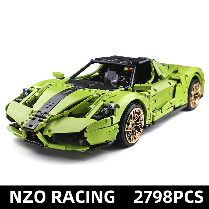 Ешина 13074 Technic модель автомобиля Совместимость 1:8 MOC 46921 Ferraried Enzo 42115 строительные