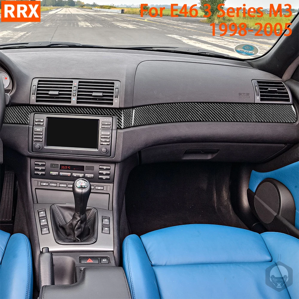 Pour Bmw E46 1998 1999 2000 2001 2002 2003 20042005 Voiture Accessoires  Intérieur En Fiber De Carbone Levier Garniture De Panneau Autocollant  Modification - Intérieur Automobile Autocollants - AliExpress