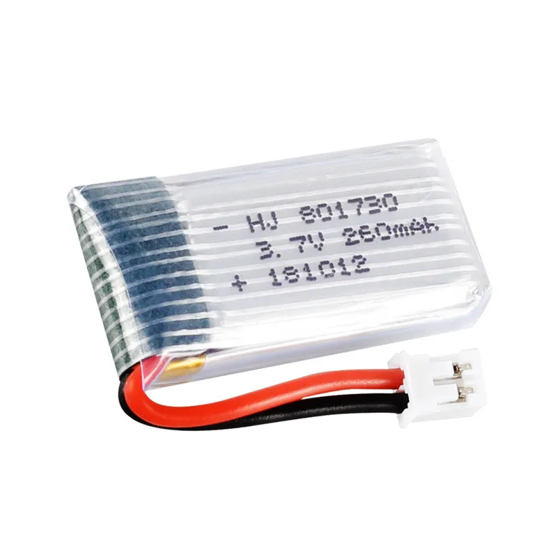 3 7 v 260 мА/ч 801730 20C литий-полимерный аккумулятор для беспилотника H36 мини игрушечный