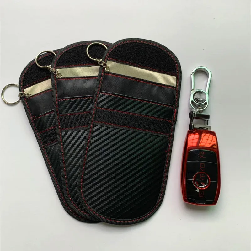 

1pc Car Key Signal Blocker Pouch Cell Phone Signal Blocking Protector Keyless Remotes Control Entry Fob Guard Signal Pouch Bag