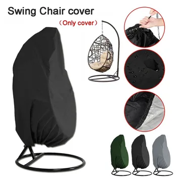 

Swinging Egg Chair Cover 210D Woven Polyester Waterproof UV Protect Dust-proof Garden Chair Outdoor Furniture Cover 190x115cm