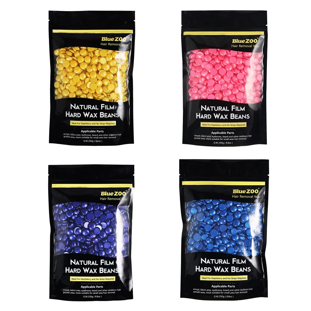250g Hard Hot Film Wax Beans for Body Hair Removal Bikini Depilatory Pellet for Women Men