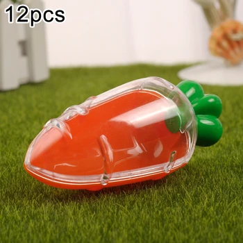 

12 Pieces 12x5cm Wedding Favor Baby Shower Kids Birthday Party Plastic Carrot Candy Box Gift Boxes Bags