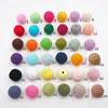Chengkai 50pcs 20mm Round Knitting Cotton Crochet Wooden Beads Balls for DIY decoration baby teether jewelry necklace Toy ► Photo 1/6