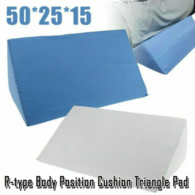 NEW Acid soft memory foam pillow wedge-shaped legs height lumbar support back cushion massager for home office pain relief
