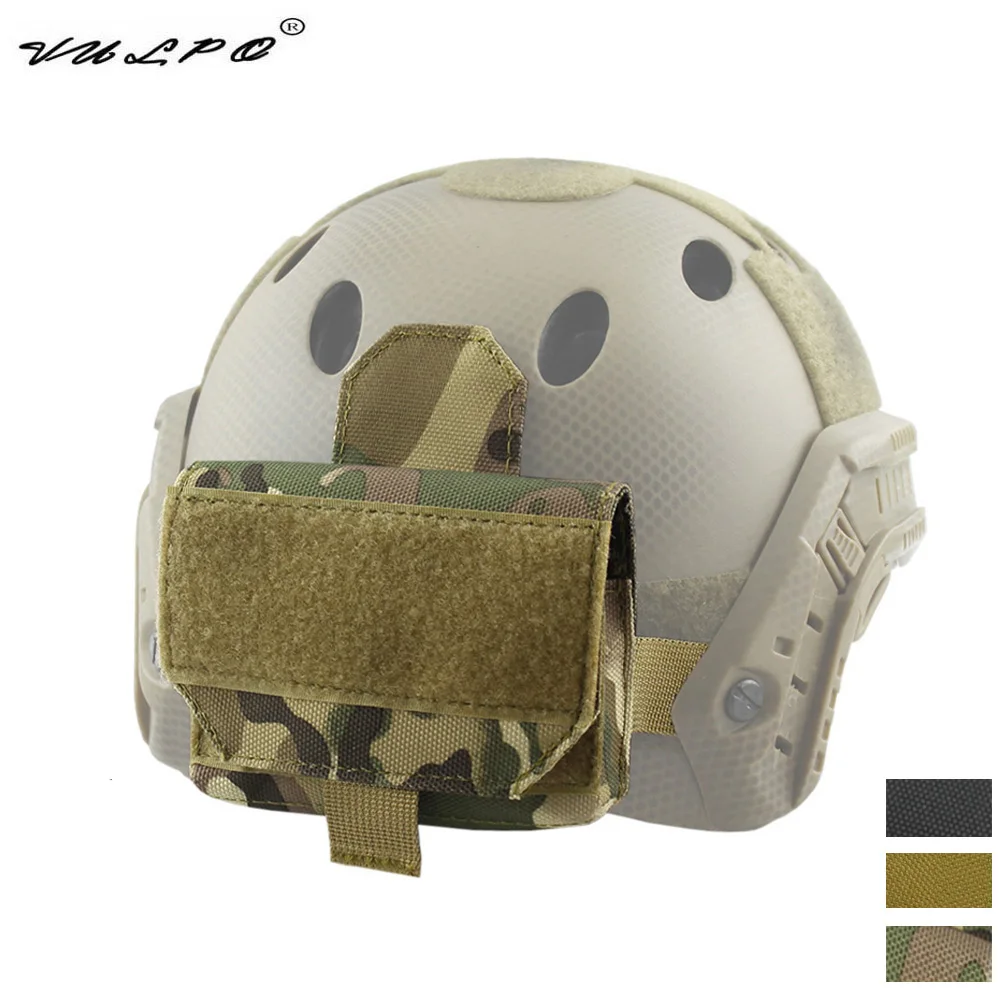 Airsoft ops core  helmet rail velcro counter weight pouch tan de battery holder 