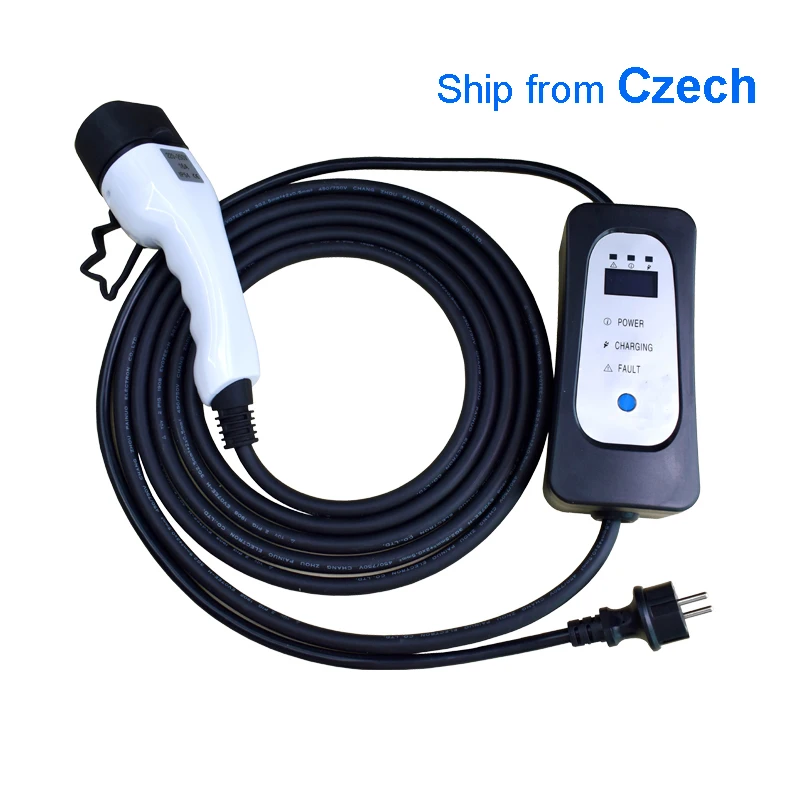 Portable Electric Car Charger EV Charging Cable 10//16A Level 2 Type2 Schuko Plug