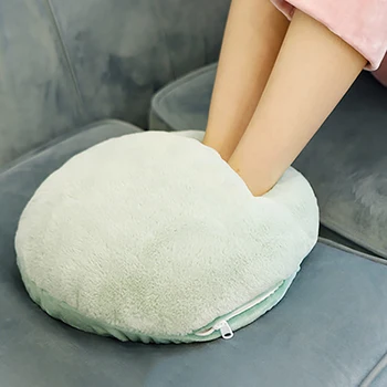 

Elektrische Voet Warmer Verwarming Pad Afneembare Wasbare Usb-poorten Verwarmd Slippers Voet-warmers voor Volwassenen Mannen en