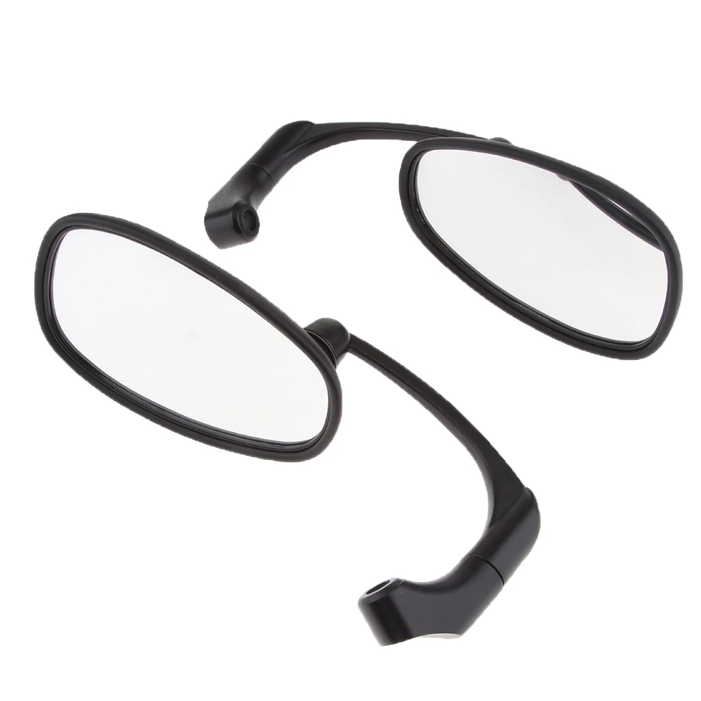 Черные зеркала заднего вида круглые зеркала гоночные боковые зеркала заднего вида для мотокросса кафе гонщик