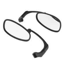 Черные зеркала заднего вида круглые зеркала гоночные боковые зеркала заднего вида для мотокросса кафе гонщик