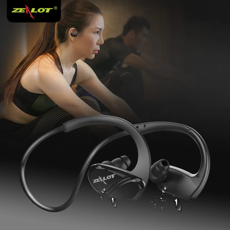 

Zealot/Fanatics H6 Sports Bluetooth Headset Wireless Ear Back-hanging Sweat-proof Outdoor Sports Earphones