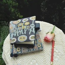 

Floral Path High Quality Hand Made Journal Cover Japanese Fashion Softcover Cloth Material For Standard A5/A6 Fitted Paper Book