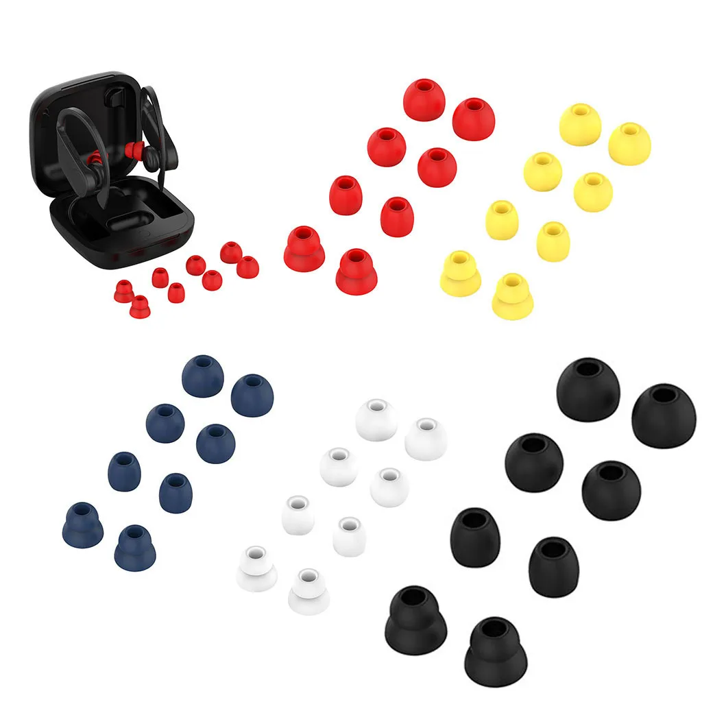 Сменные насадки для наушников Powerbeats 3 4 пары/8 шт. силиконовые накладки pro оптовая