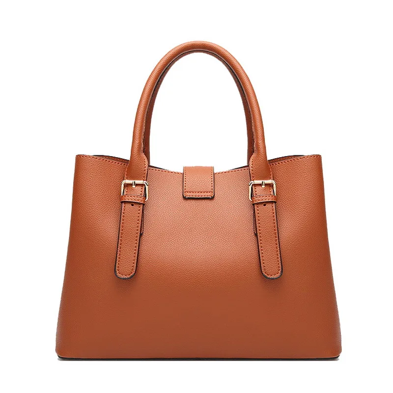 Funmardi High Quality Women Handbag New 2020 Fashion Lock Shoulder Crossbody Bag Elegant Solid PU Leather Female Bags WLHB2184