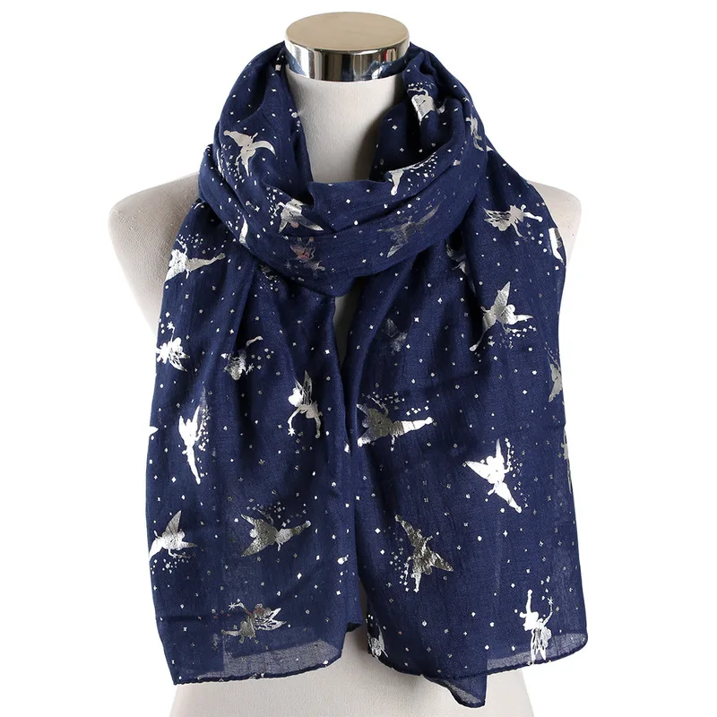 

Summer new flower fairy silver fairy lady scarf temperament versatile thin and long style hair proof shawl wholesale
