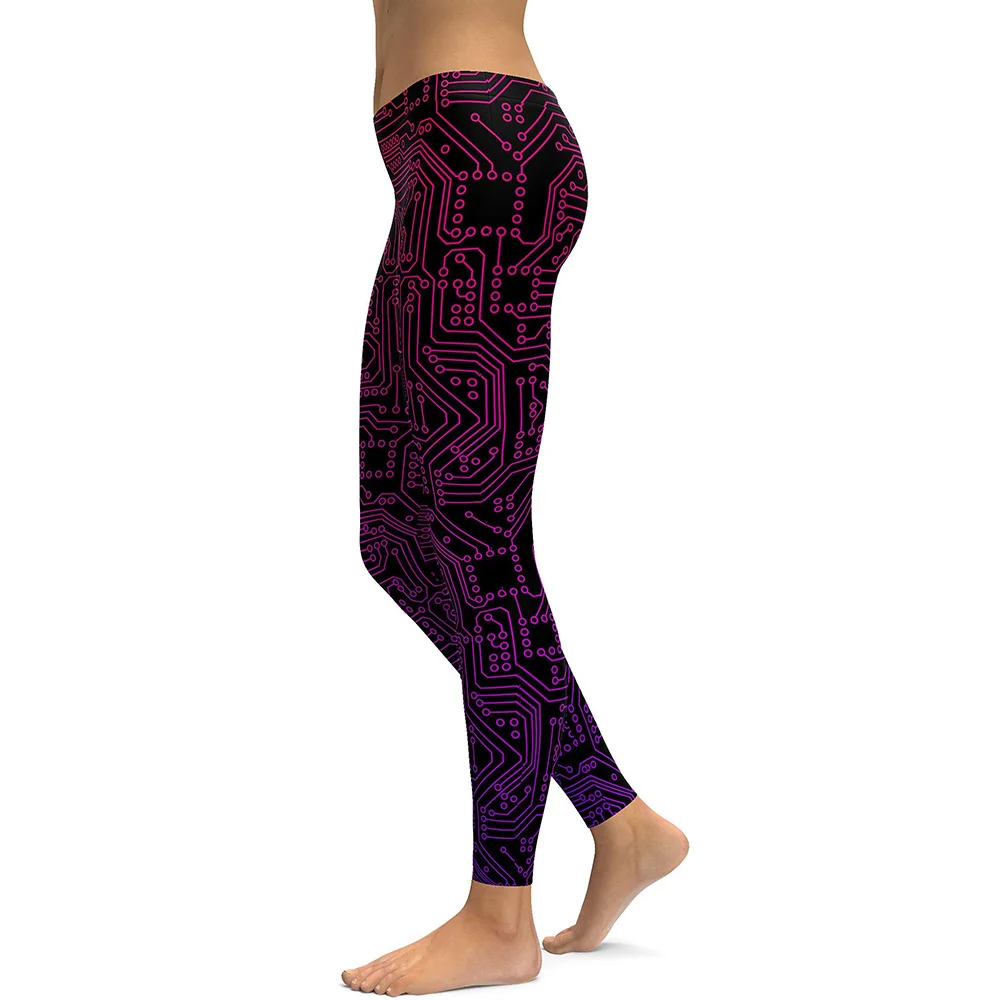 

Thin Type for Spring And Autumn Science And Technology Route Digital Printing Europe And America Fashion Sexy Leggings Tylgs-390