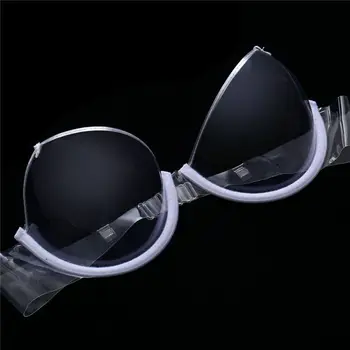

Transparent Plastic Disposable Invisible Bra Ladies Invisible Shoulder Straps Gathered Without Steel Ring Bra