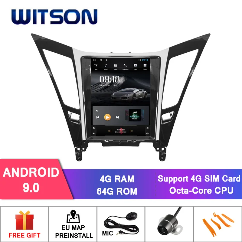 WITSON Android Вертикальная фотомагнитола с GPS 4 Гб ОЗУ + 64 ПЗУ для HYUNDAI SONATA автомобильное