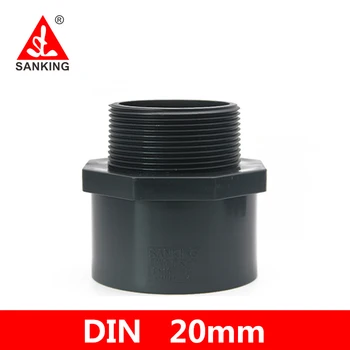 

Sanking UPVC 20mm Male Adapter Thread Connector PVC Water Pipe Adapter Garden Irrigation Tube Fittings