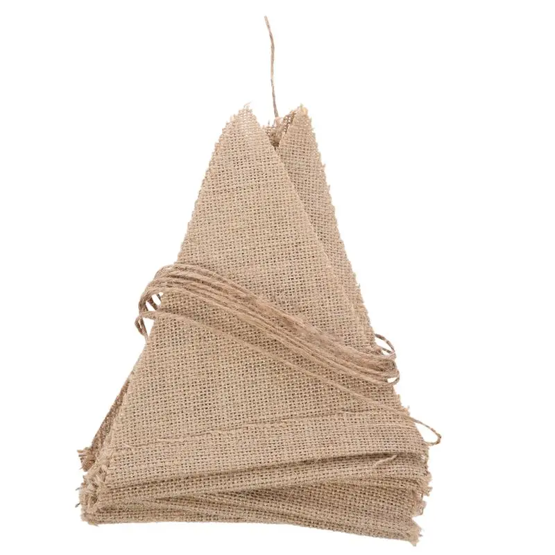 3.7M Rustic Jute Hessian Burlap Lace Bunting Shabby Chic Wedding Banner | Дом и сад