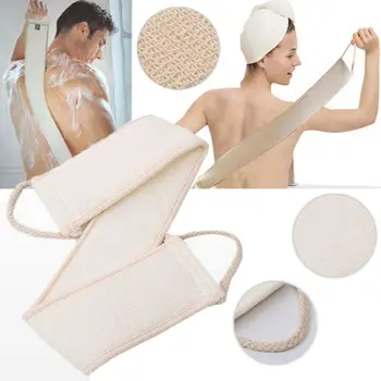 

1PC Soft Skin Care Exfoliating Loofah Sponge Back Strap Shower Body Spa Cleaning Scrubber Brush Remove the Skin Surface Dust