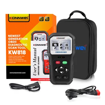 

Enhanced OBDII EOBD Car Diagnostic Scanner 12V ODB2 KW818 Battery Tester Check Engine Automotive Code Reader Tool pk ELM327