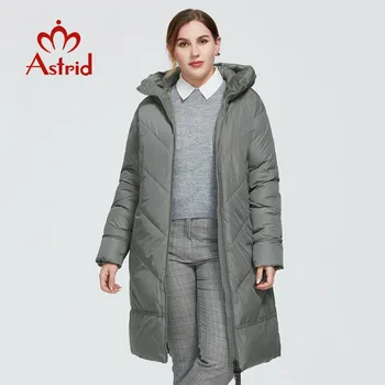 

Astrid 2020 New Winter Women's coat women long warm parka fashion Jacket with hooded Bio-Down large sizes female clothing 7042