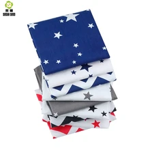 Shuanshuo деталей, серия "Звездные хлопчатобумажной ткани Толстые лоскутное шитье ткани кукольная одежда Tilda Стёганое одеяло ткани 45 шт./лот 40*50 см