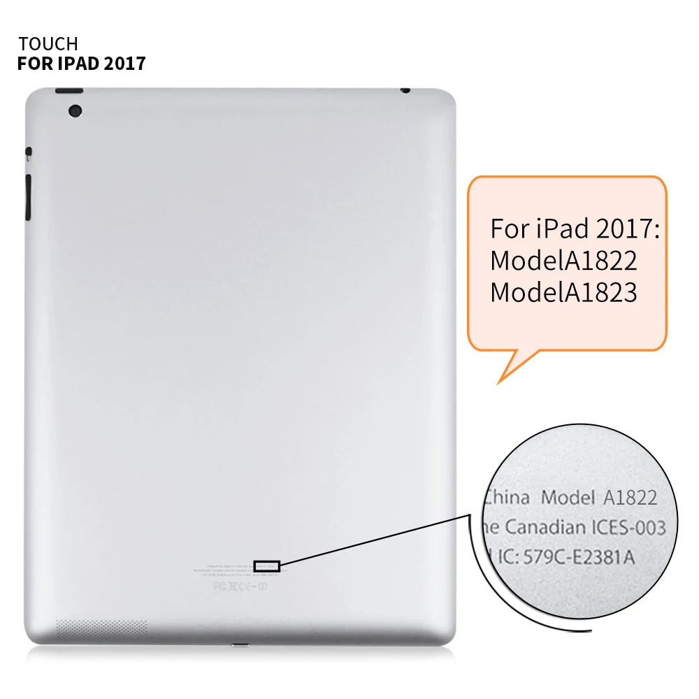 Сенсорный экран для iPad 2017 дигитайзер сенсорного экрана 5 9 7 A1822 A1823 стеклянная
