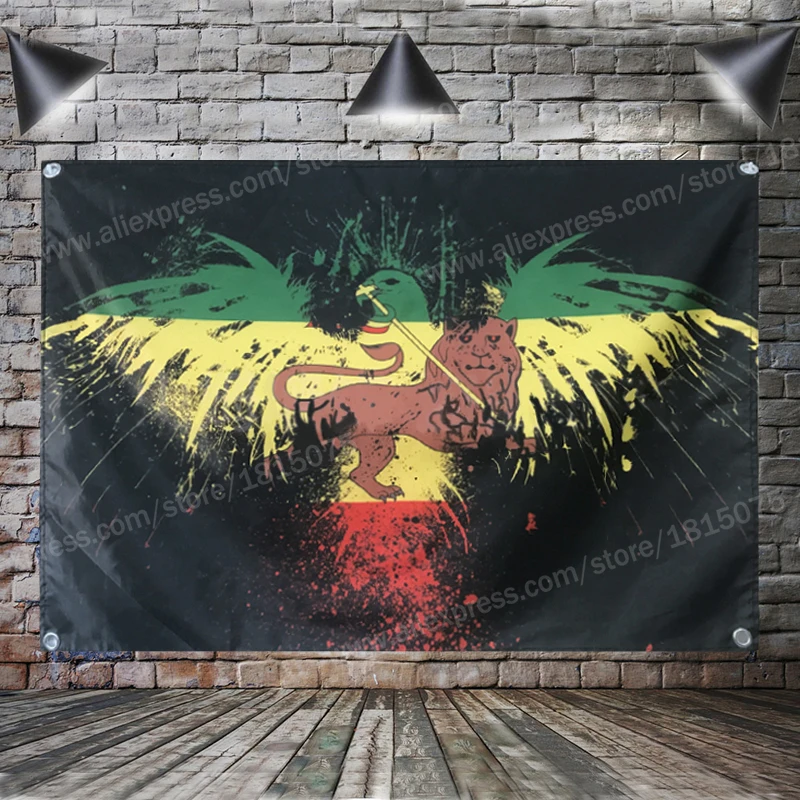 Home Decoration Jamaica Flag Hanging Flag Reggae Flag Rasta