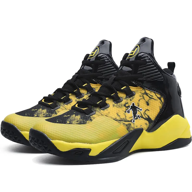 Jordan/мужские кроссовки для баскетбола, амортизирующие кроссовки для баскетбола, уличные парные ботильоны, большие размеры, дышащая Спортивная обувь унисекс - Цвет: yellow