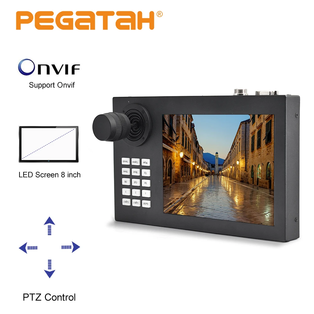 Клавиатура Джойстик контроллер Onvif CCTV IP камера PTZ монитор джойстик 8 дюймов HD