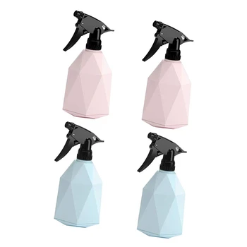 

4 Pcs One Hand Spray Bottle, 0.6L/20Oz Reusable Plastic Plant Mister Spray Bottle for Outdoor Indoor Gardening Cleaning, Pink &
