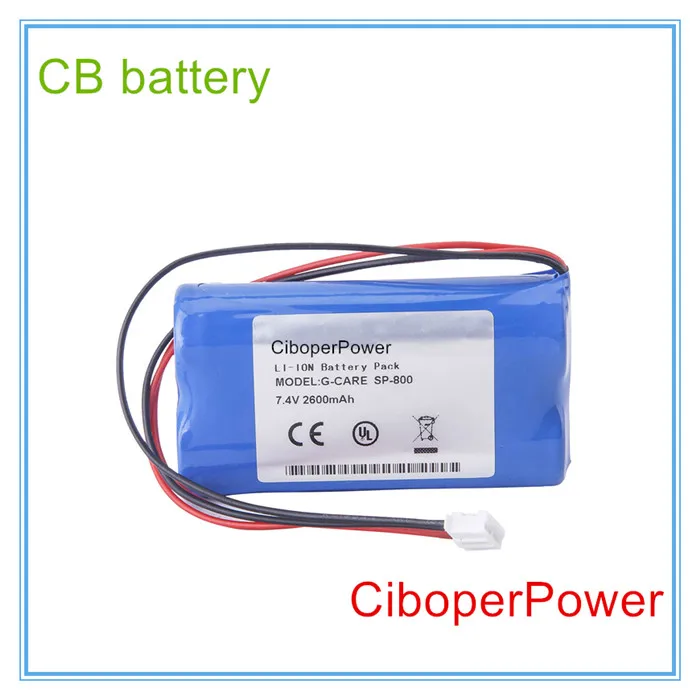 

Replacement Medical Battery for 2600mAh New Vital Signs Monitor battery for SP-800