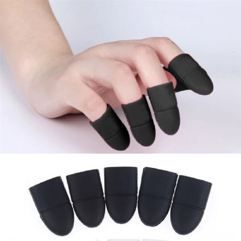 Nail Polish Remover Wraps 10PC Clip Soak Off Silicone Cap UV Gel Lak Remover Degreaser Cleaner Tips Fingers Cover Varnish Manicure