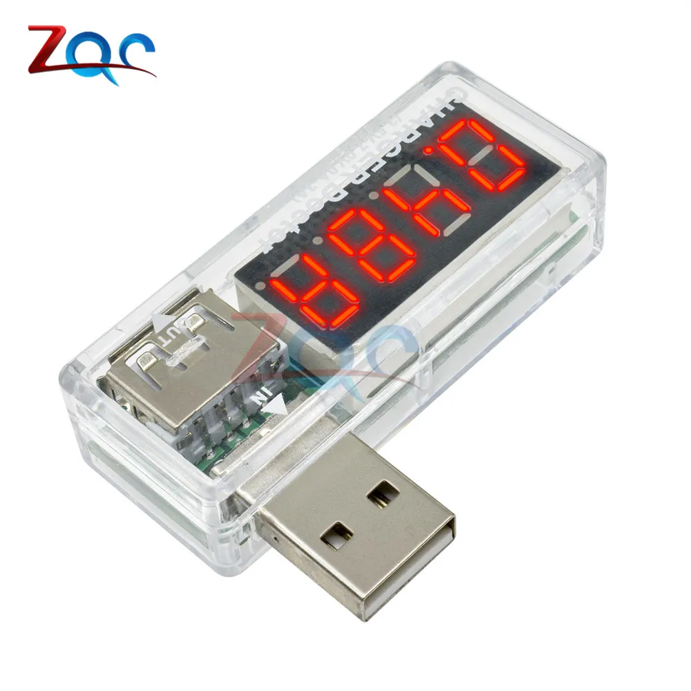 Цифровой USB зарядное устройство вольтметр амперметр измеритель тока мини