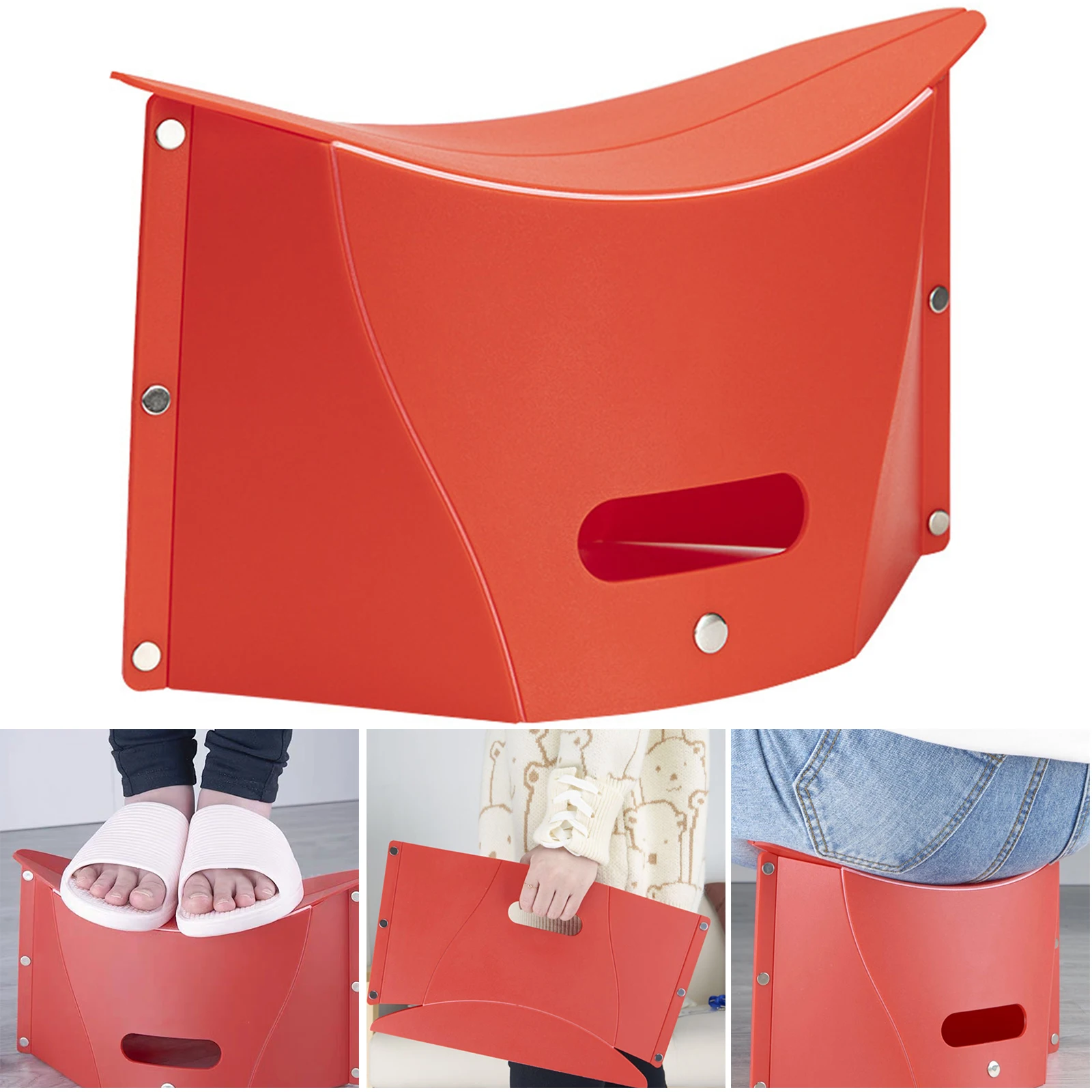 Portable Folding Stool with Handle Hole Foldable Lightweight Multifunctional Outdoor Travel for Adults and Kids New LAD3 |