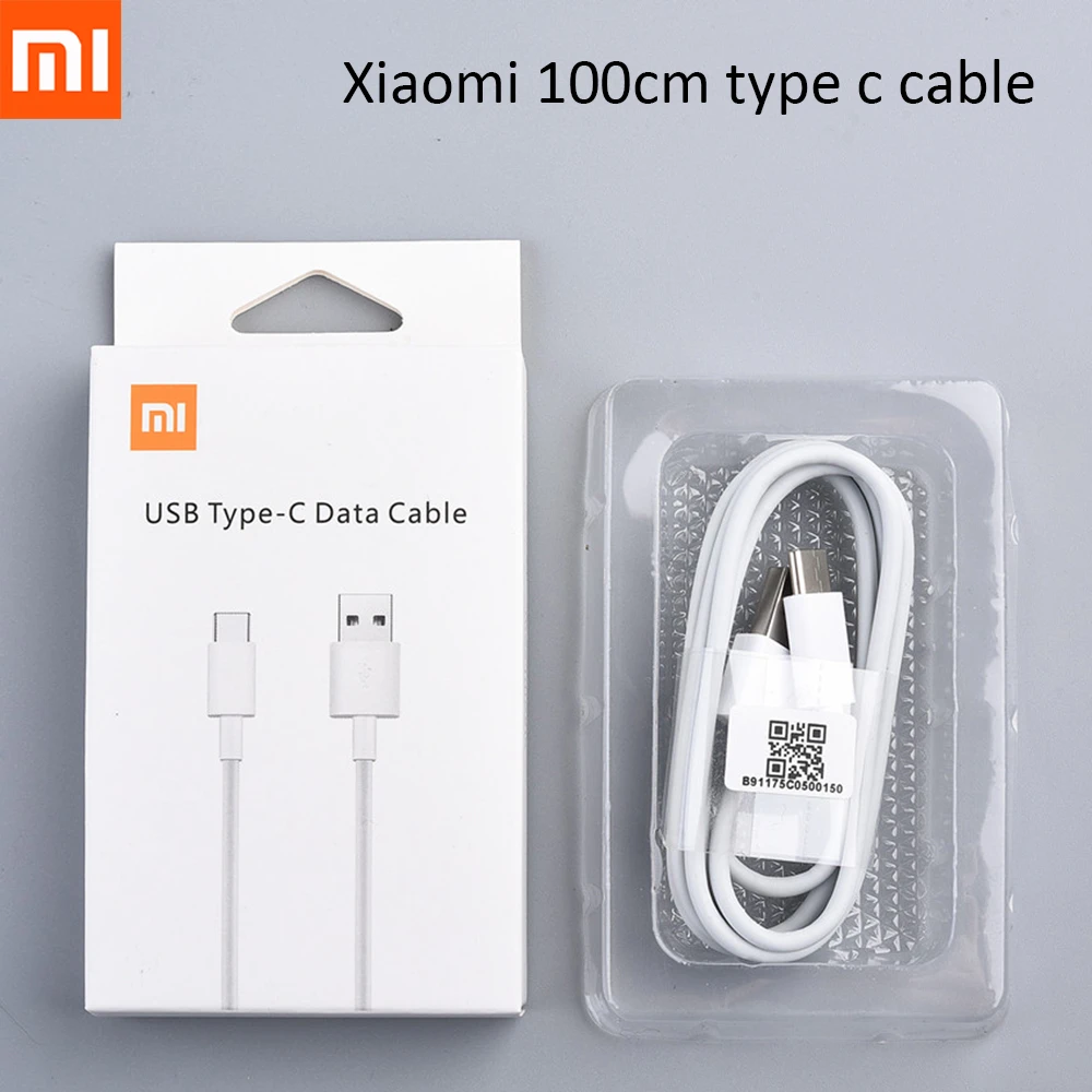 Cavo USB Type C XIAOMI Originale 100cm bianco bulk per Mi Note 10 Pro YDM