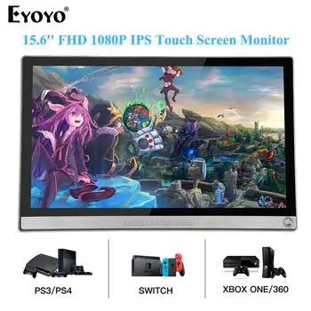 

Eyoyo EM15Z Portable Monitor 15.6" HDMI Touch screen LCD USB Type-C 1080P IPS for raspberry pie PC PS4 Laptop Phone Xbox Switch